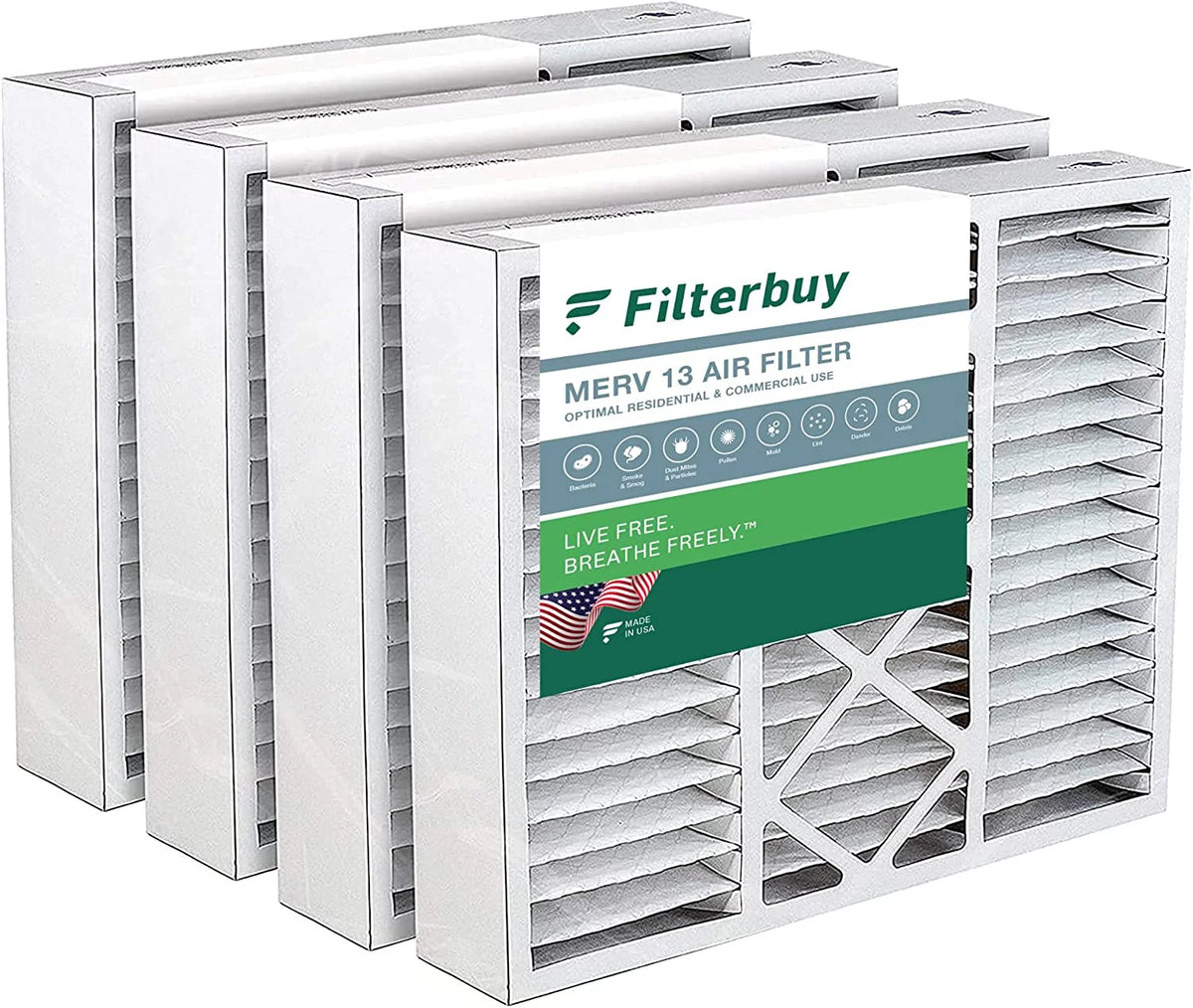 20x25x5 MERV 13 Pleated HVAC Air Filters 4-Pack Q72829