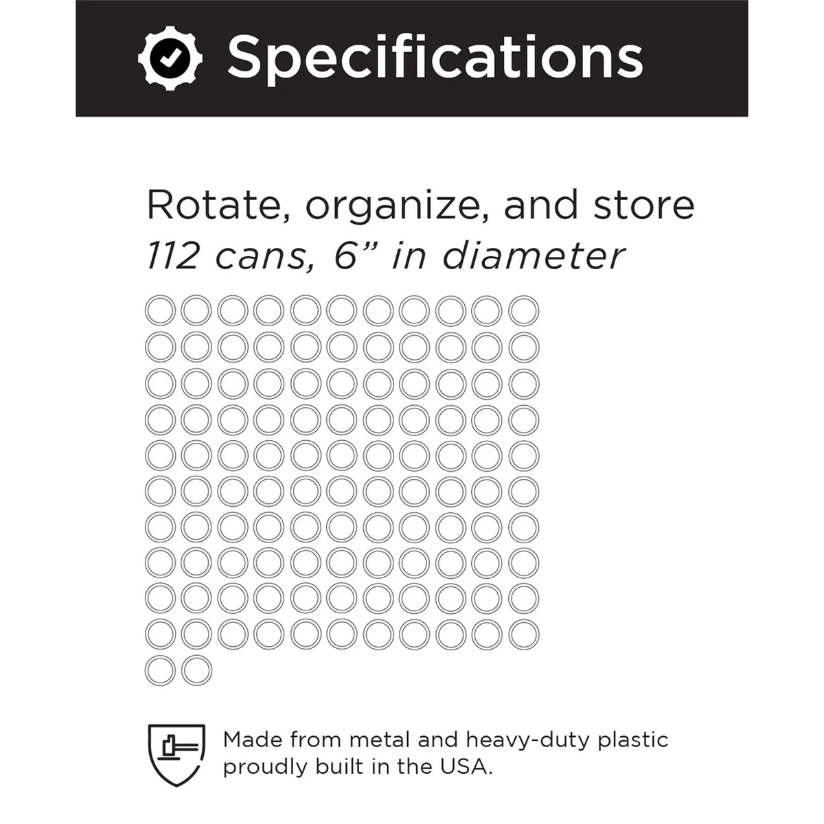 Small Can Rotation Organizer F7101