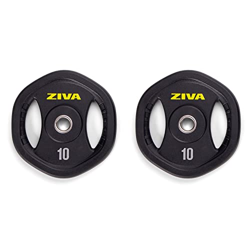 Adjustable Studio Barbell Weight Set - 6 Weight Plates, Knurled Chrome Bar, 2 Collars - 40 pounds R728