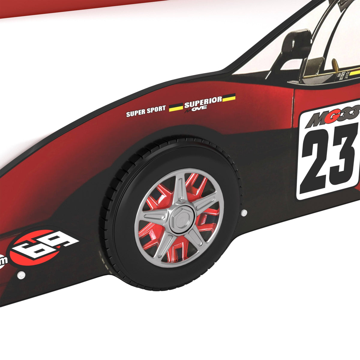 Blue Race Car Youth Bed S551906