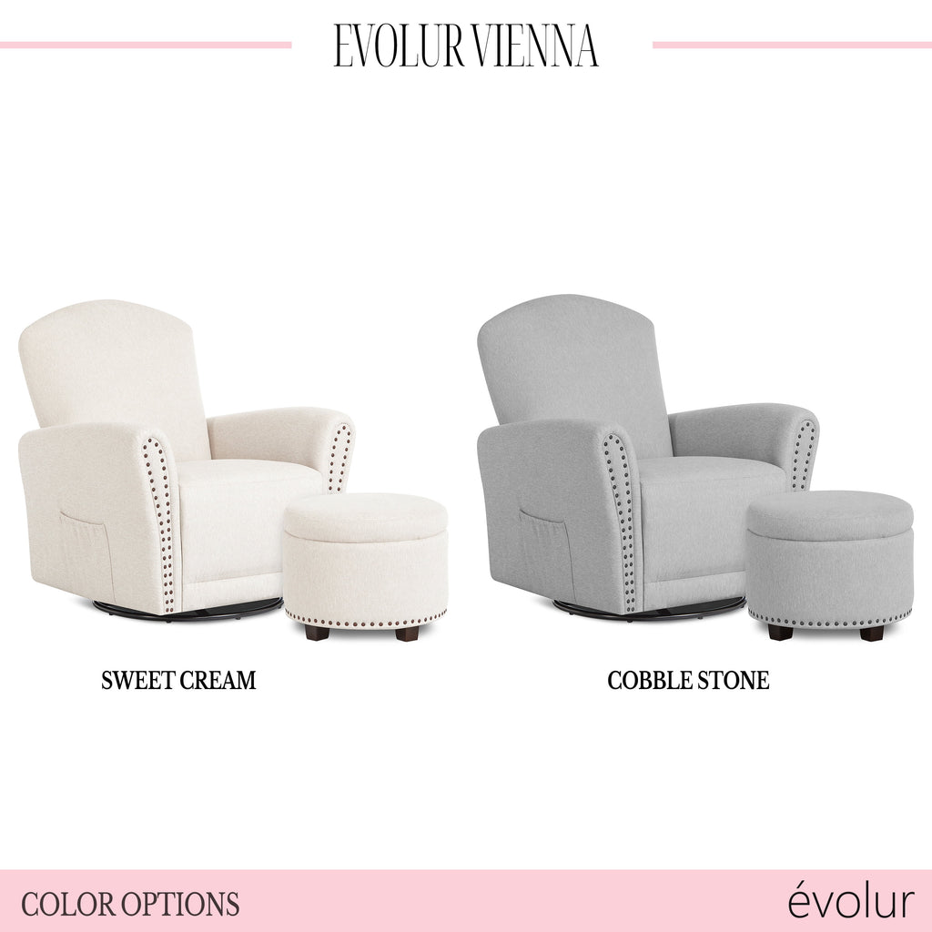 Swivel Glider with Ottoman T183