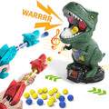 Spray Dinosaur Shooting Toys with 2 Pump Guns, 24 Foam Balls W552