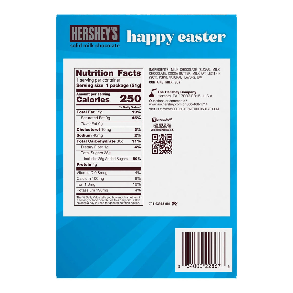 Solid Milk Chocolate Cross Easter Candy Gift Box 1.8 oz F585