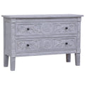 Mahogany Wood Storage Cabinet with 2 Drawers K993926