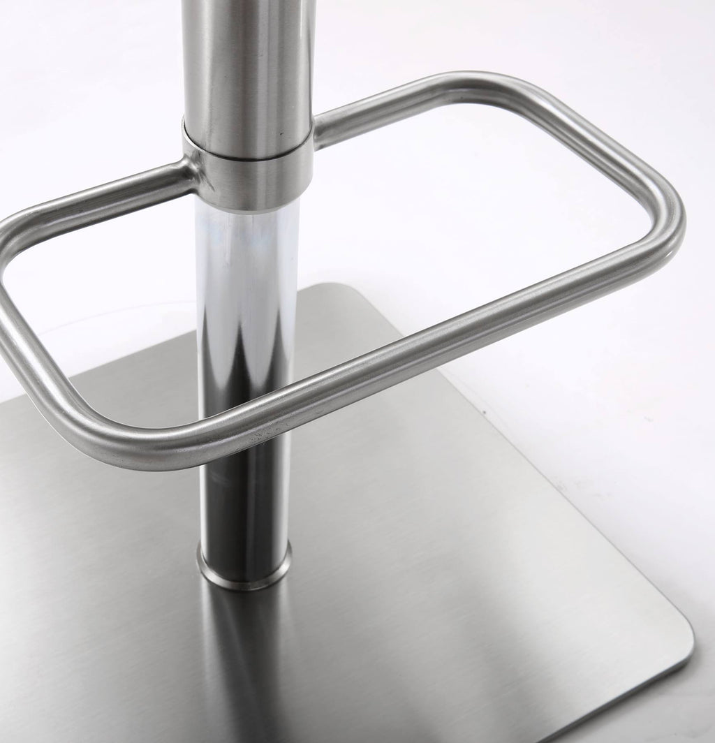 Black Stainless Steel Adjustable Barstool F374