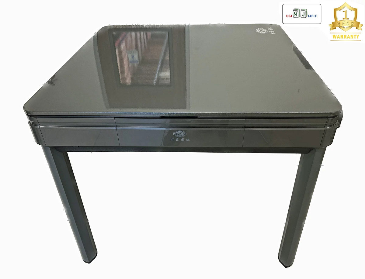 Gray Ultra-Thin 4-Legs Automatic Mahjong Table with 40mm Numbered tiles K242