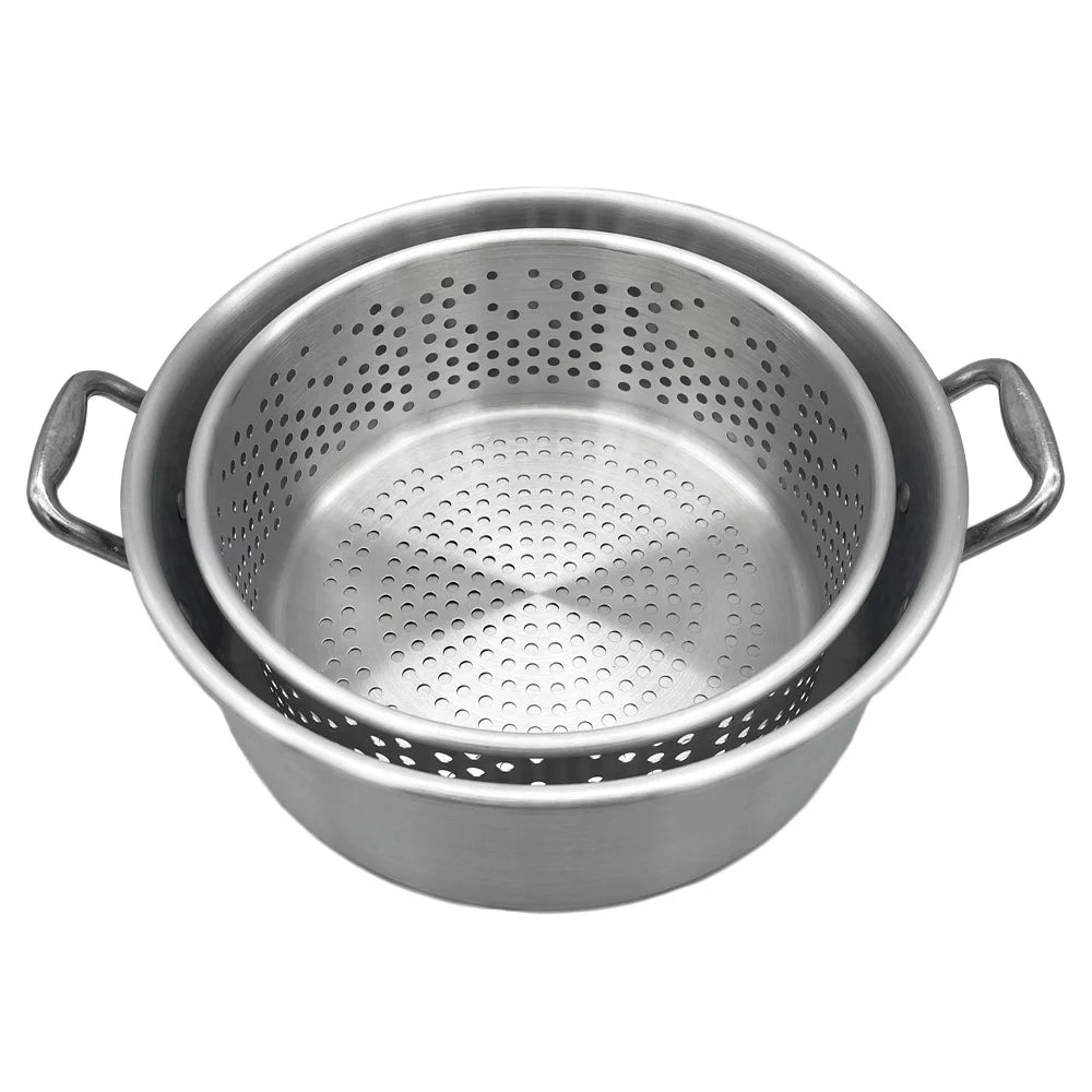 18 Qt. Aluminum Fish Fryer with Double Basket E6383