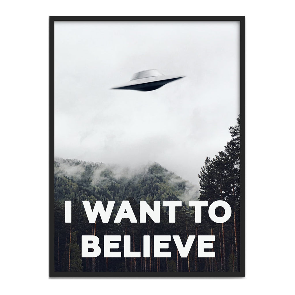 X Files I Want To Believe Poster 12"X16" Z102