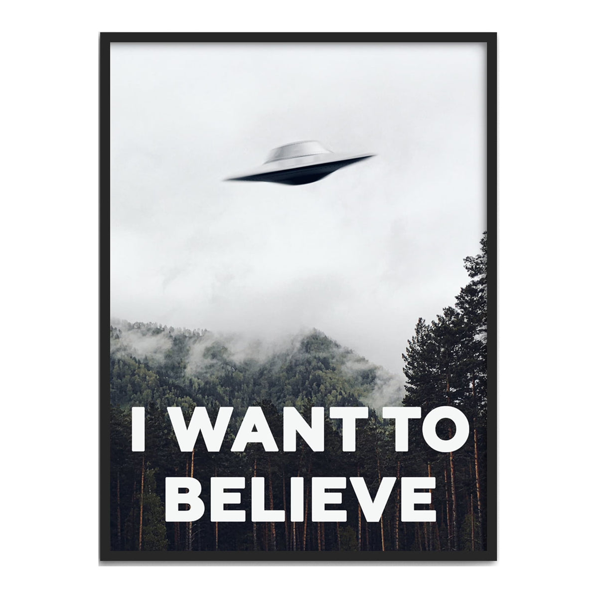 X Files I Want To Believe Poster 12"X16" Z102