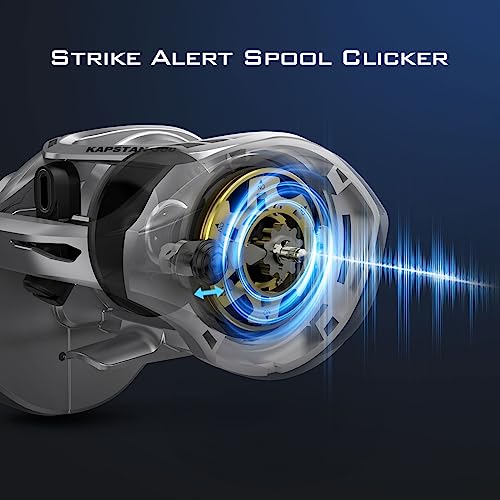 Low Profile Baitcasting Fishing Reel, Graphite Frame, 35 lbs. Drag N182