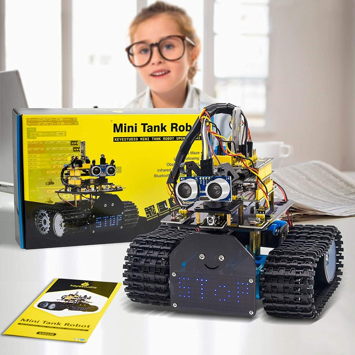 Mini Tank Robot Smart Car Kit for Arduino A29525