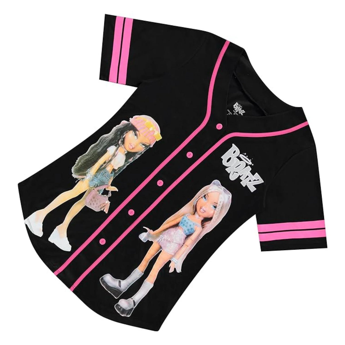 Black White Ladies Baseball Jersey M27388