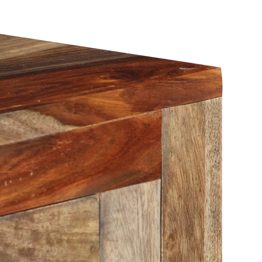 White 3 Drawer Sheesham Wood Console Table N6976
