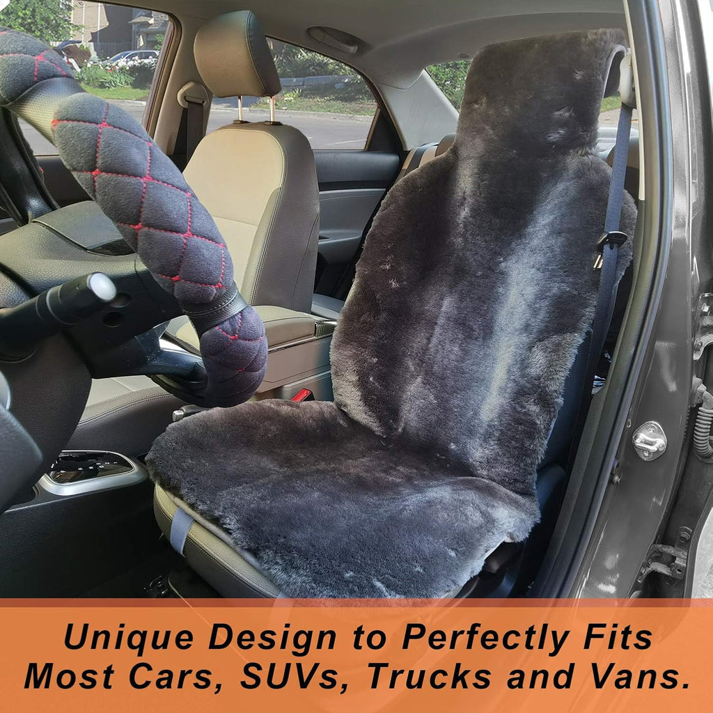 Charcoal Sheepskin Seat Cover M34837