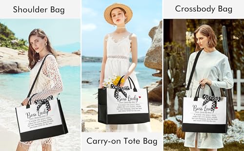 Canvas Tote Bag & Makeup Bag Gift Set D683096