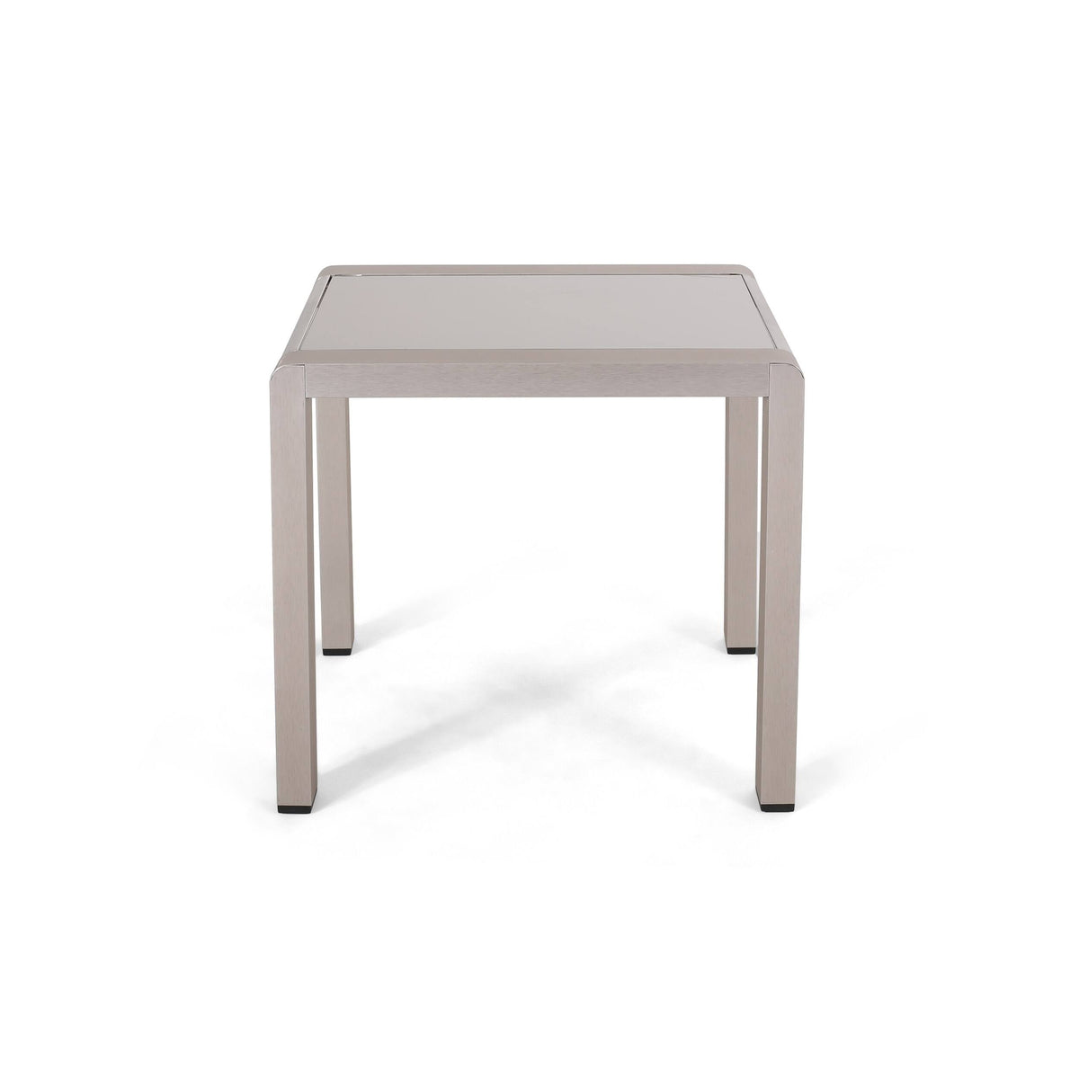 Gray Aluminum Patio Side Table X582