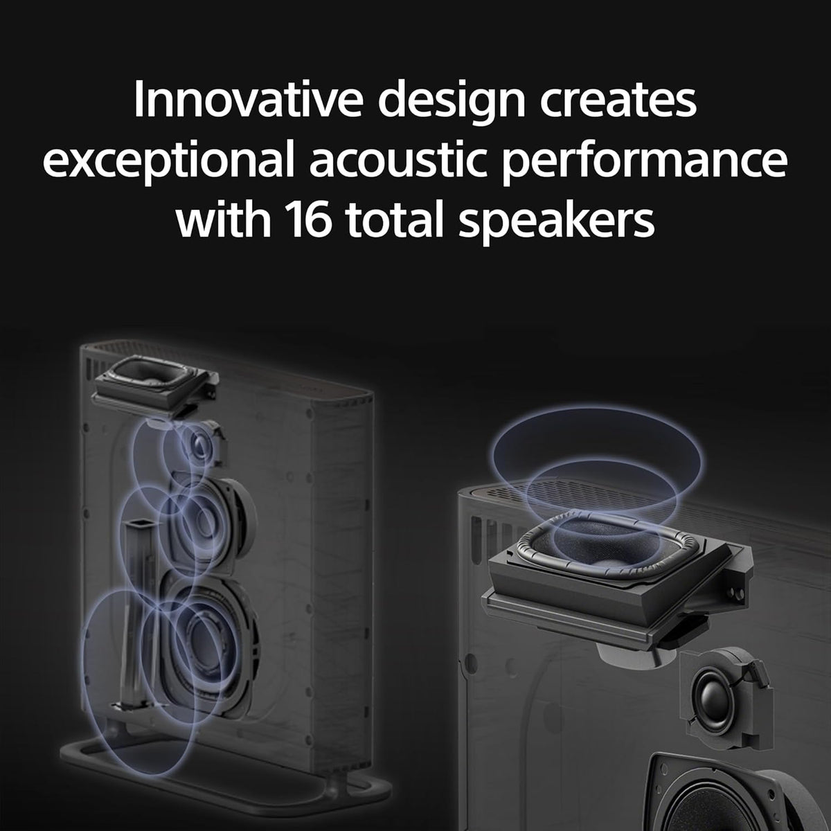 16 Total Speakers Home Theater Surround Sound System with 4 Wireless Speakers A728
