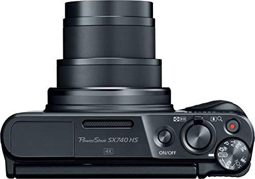Black PowerShot SX740 Camera with 40x Optical Zoom and 20.3 Megapixel CMOS Sensor A908653