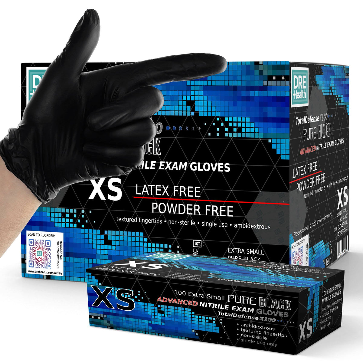 California Blue Nitrile Exam Gloves H818