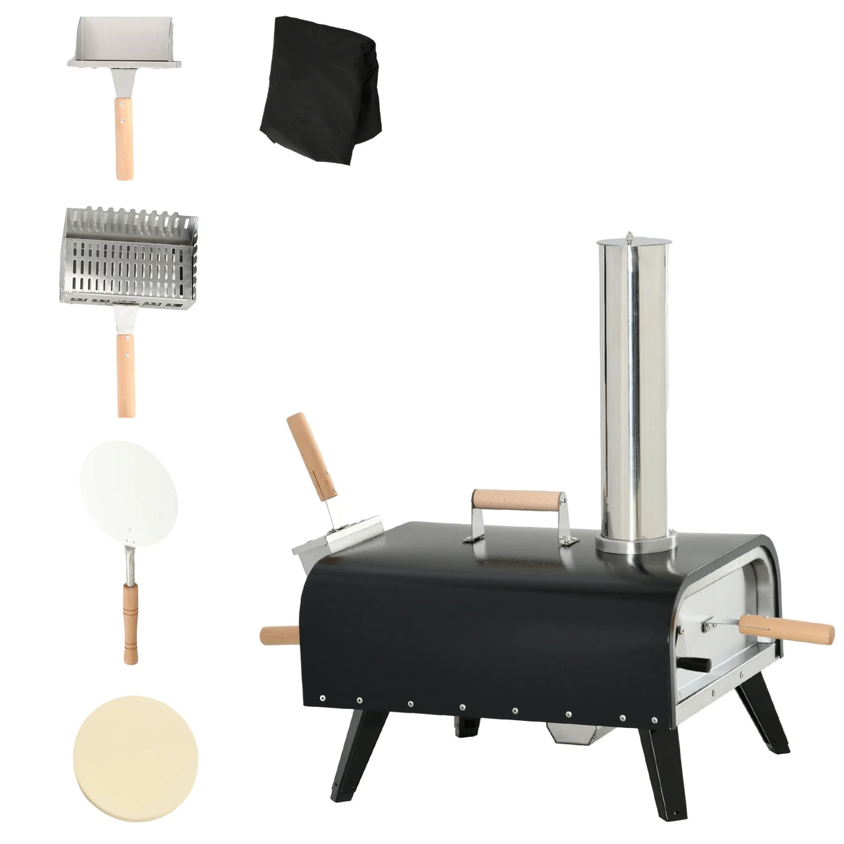 Outdoor Pizza Oven with Rotating Stone Z9272
