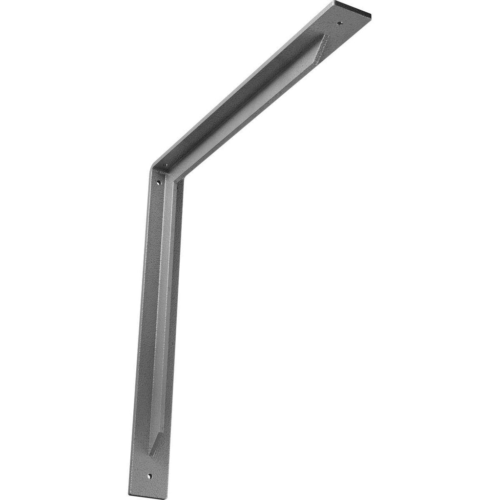 Steel Bracket Hammered Gray O9478