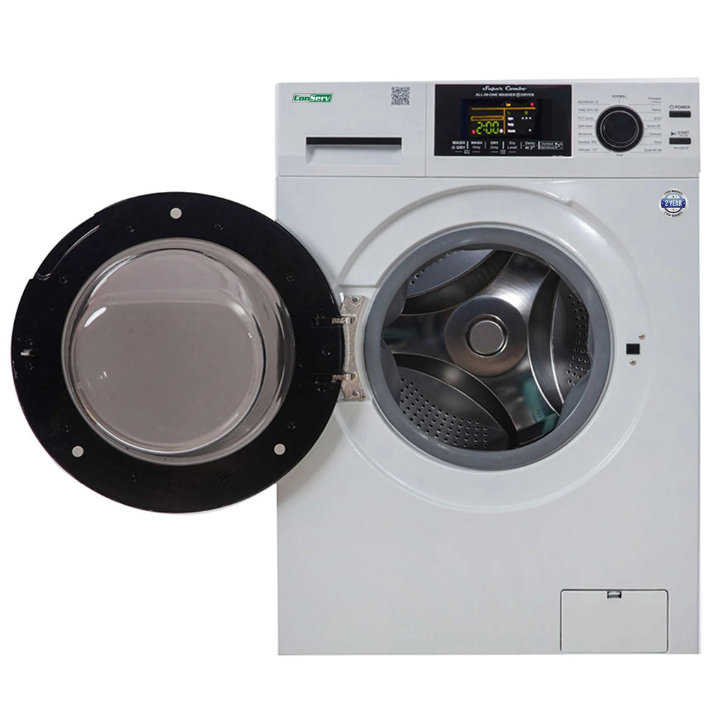 15 lbs Compact Combo Washer Dryer with Pet Cycle in White J763
