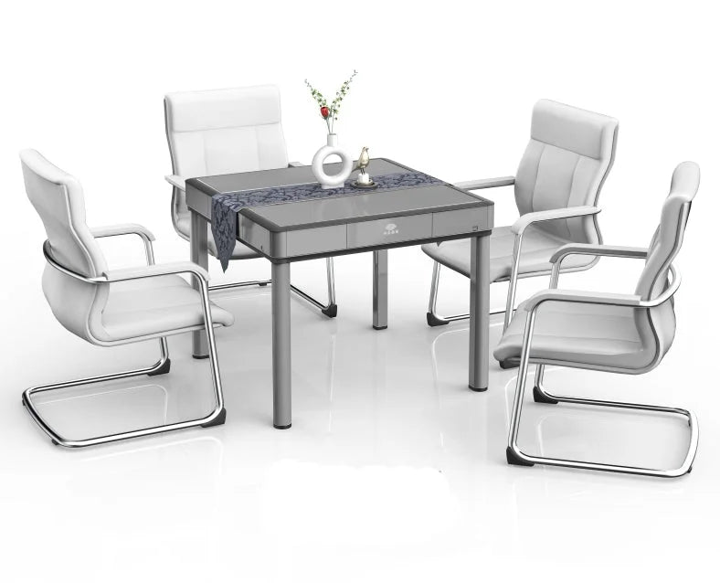 Gray Ultra-Thin 4-Legs Automatic Mahjong Table with 40mm Numbered tiles K242