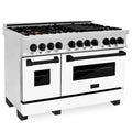 48 6.0 cu. ft. Dual Fuel Range with White Matte Door S90196