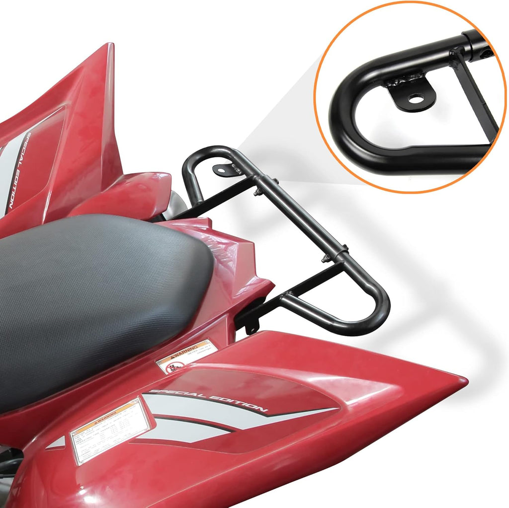 Black Aluminum Rear Bumper Assembly Kit for Yamaha Raptor 700 2006-2022, Pack of 2 Y852902