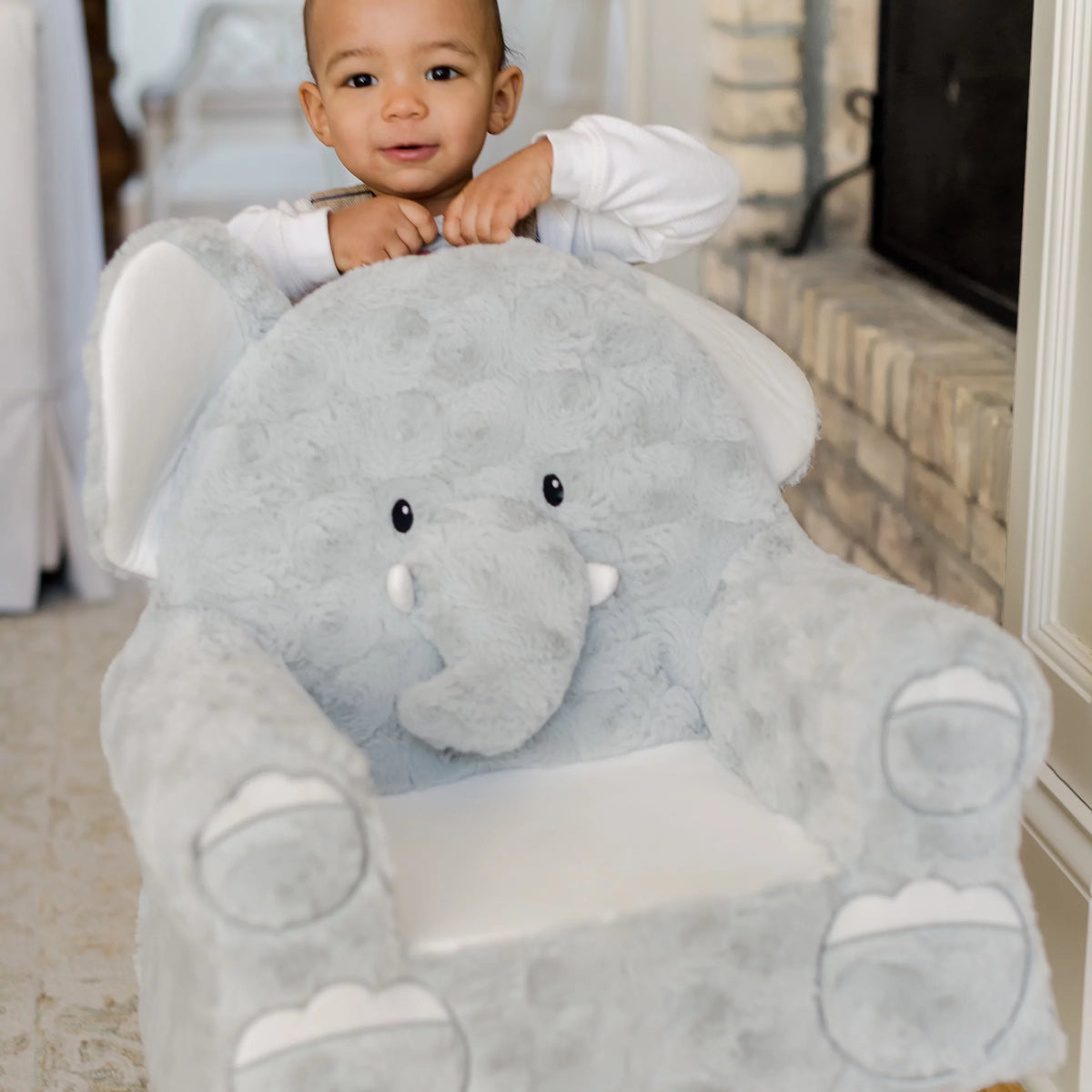 Comfy Toddler Lounge Chair with Carrying Handle & Side Pockets P86344
