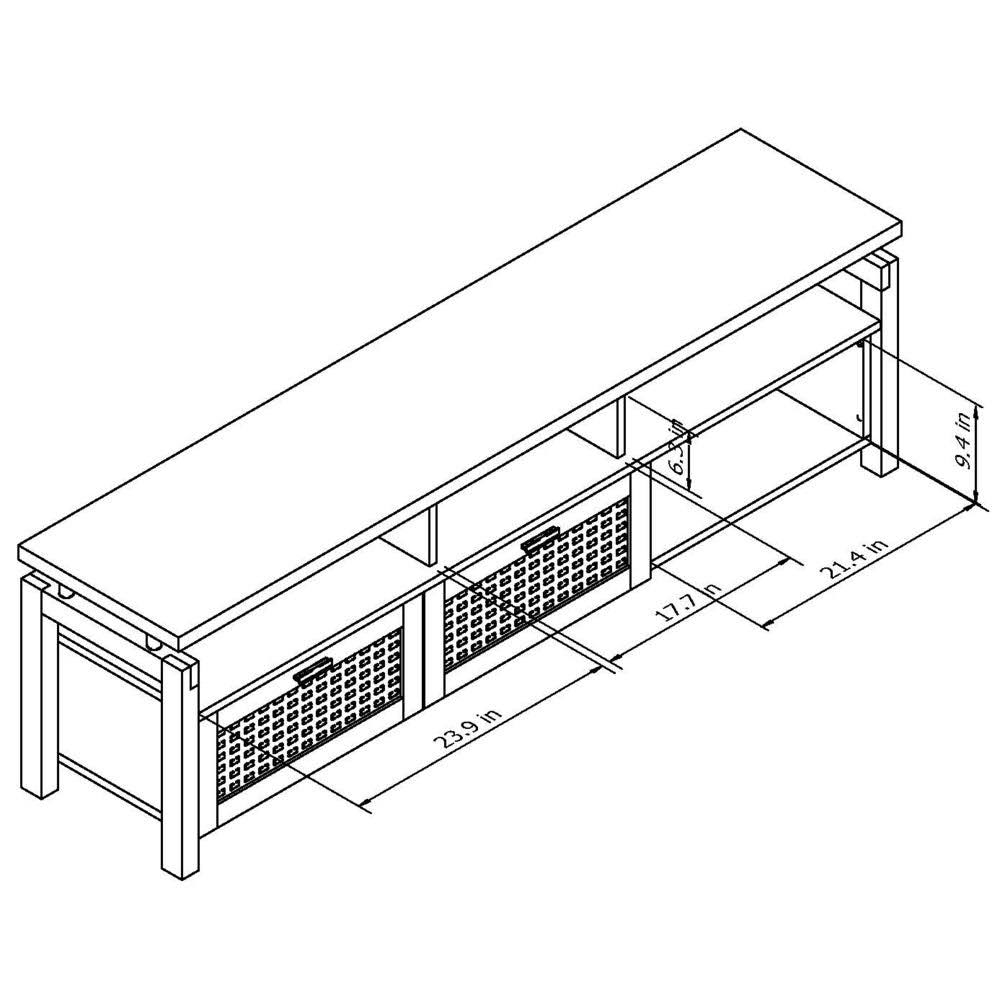Espresso Wood TV Console R4781