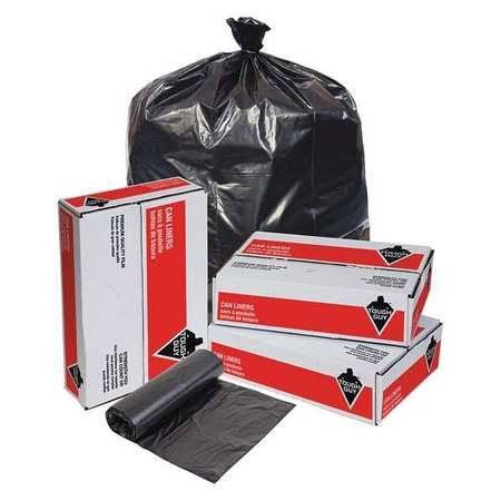 56 Gal Black Trash Bag, 100 Count H175151