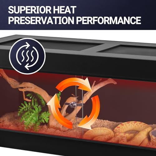 34 Gallon PVC Reptile Terrarium with Glass Sliding Door T266555