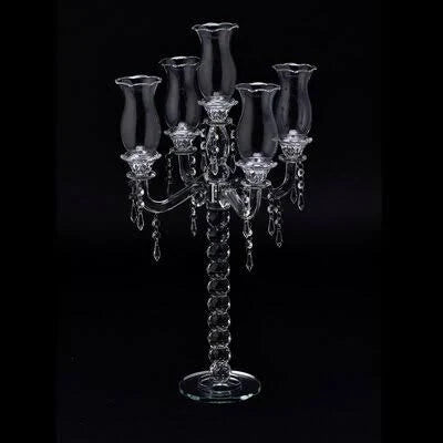 5 Arm Glass Candelabra B9971
