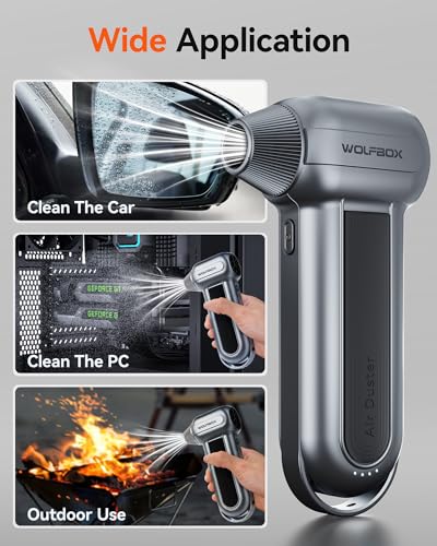 Cordless Electric Air Duster 150000RPM 3-Gear Adjustable G163