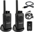 Rechargeable Walkie Talkies Two Way Radios 2 Pack with Programming Cable X422