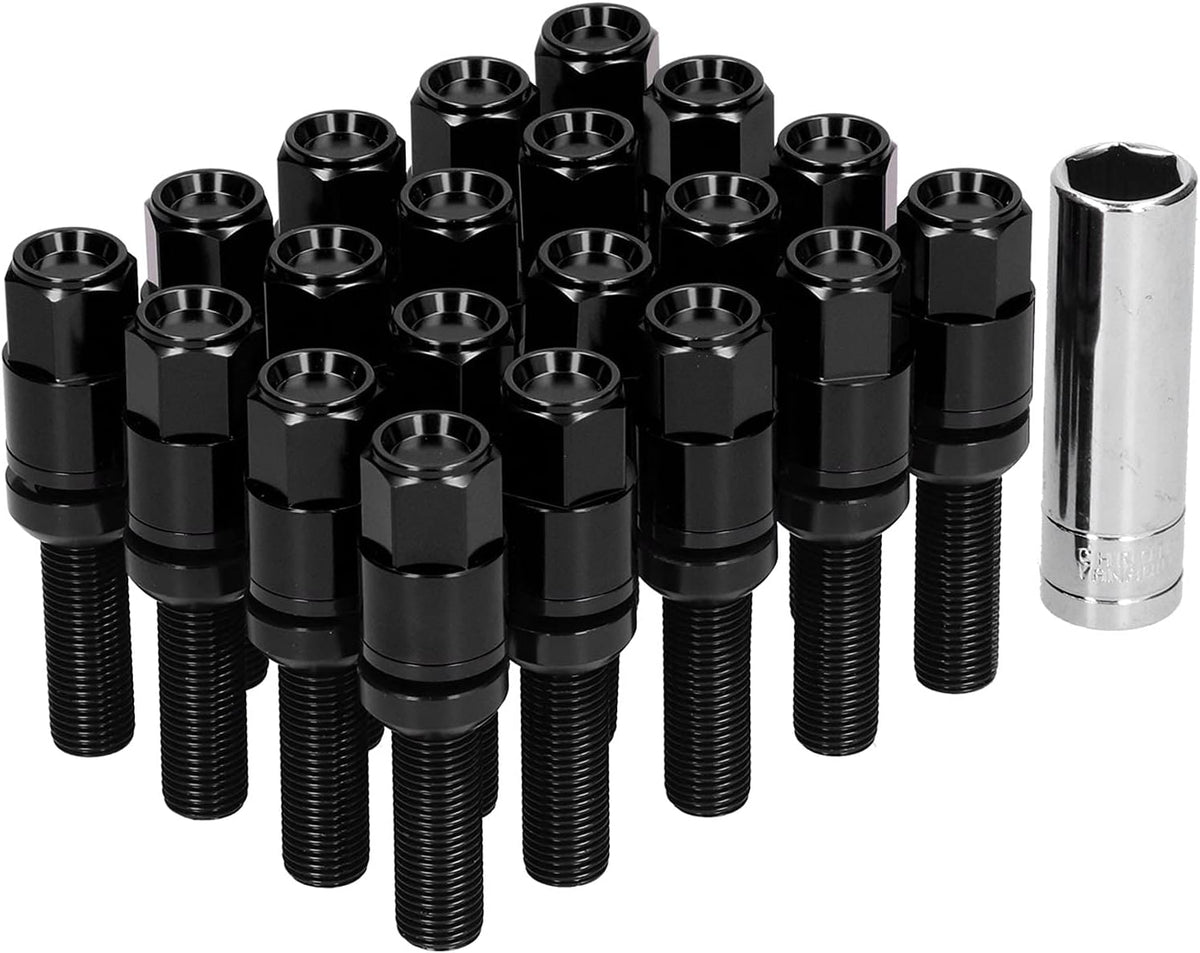 21pcs 42mm Extended Lug Bolt Kit M14x1.5 Ball Seat C4238