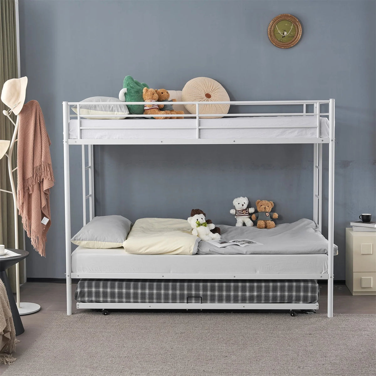 Twin over Twin Steel Bunk Beds M6649