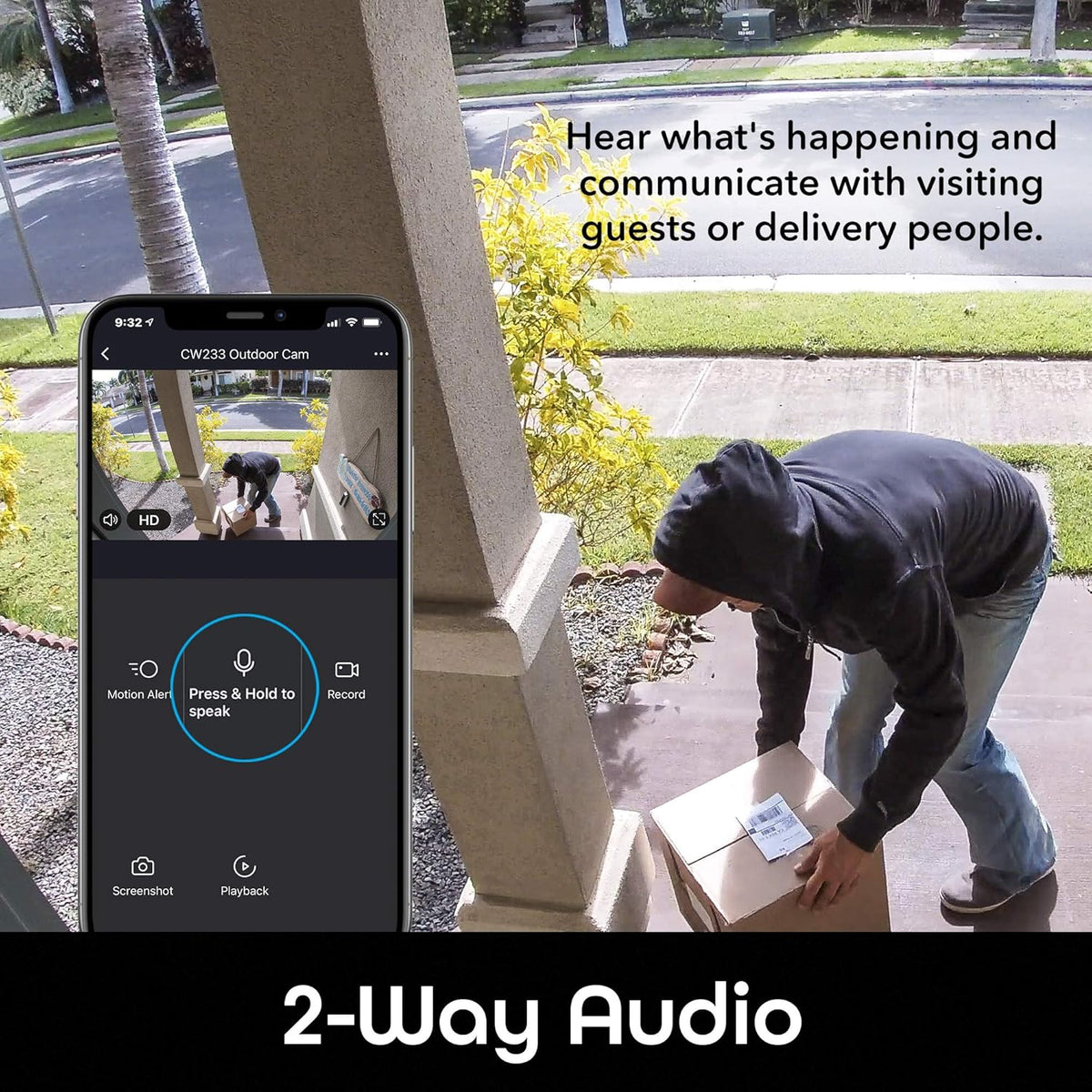 1080p Outdoor Security Camera O325086