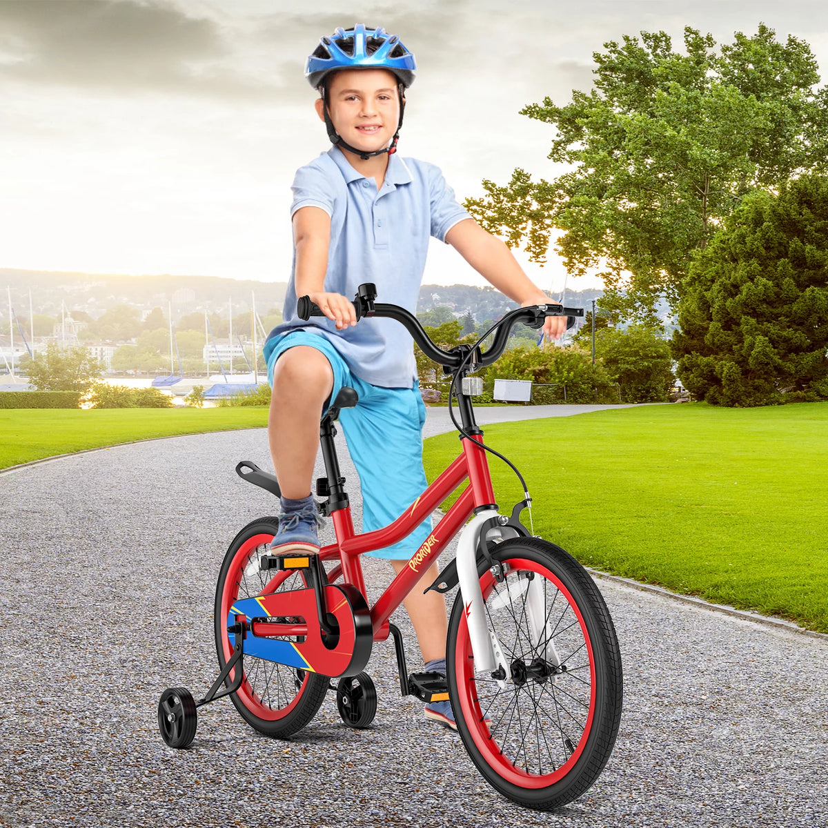 18 Kid's Bike with Training Wheels and Basket T528829