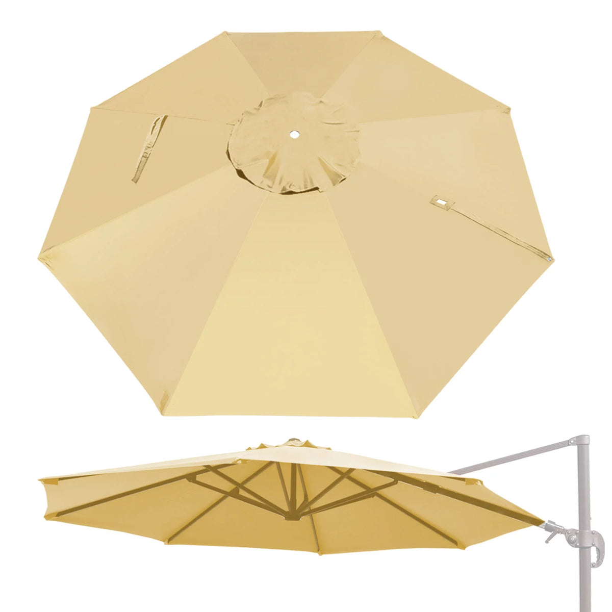Replacement Canopy for 11.5'x11.5' Cantilever Patio Umbrella D9971