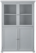 36 W Four Door Tall Cabinet Dove Grey I558105