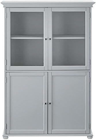 36 W Four Door Tall Cabinet Dove Grey I558105