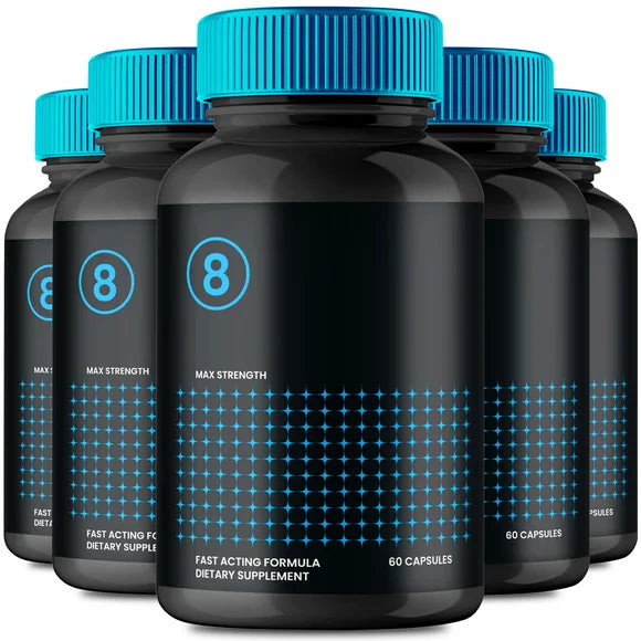8 Capsules Supplement Pills for Men (5 Pack) U644683