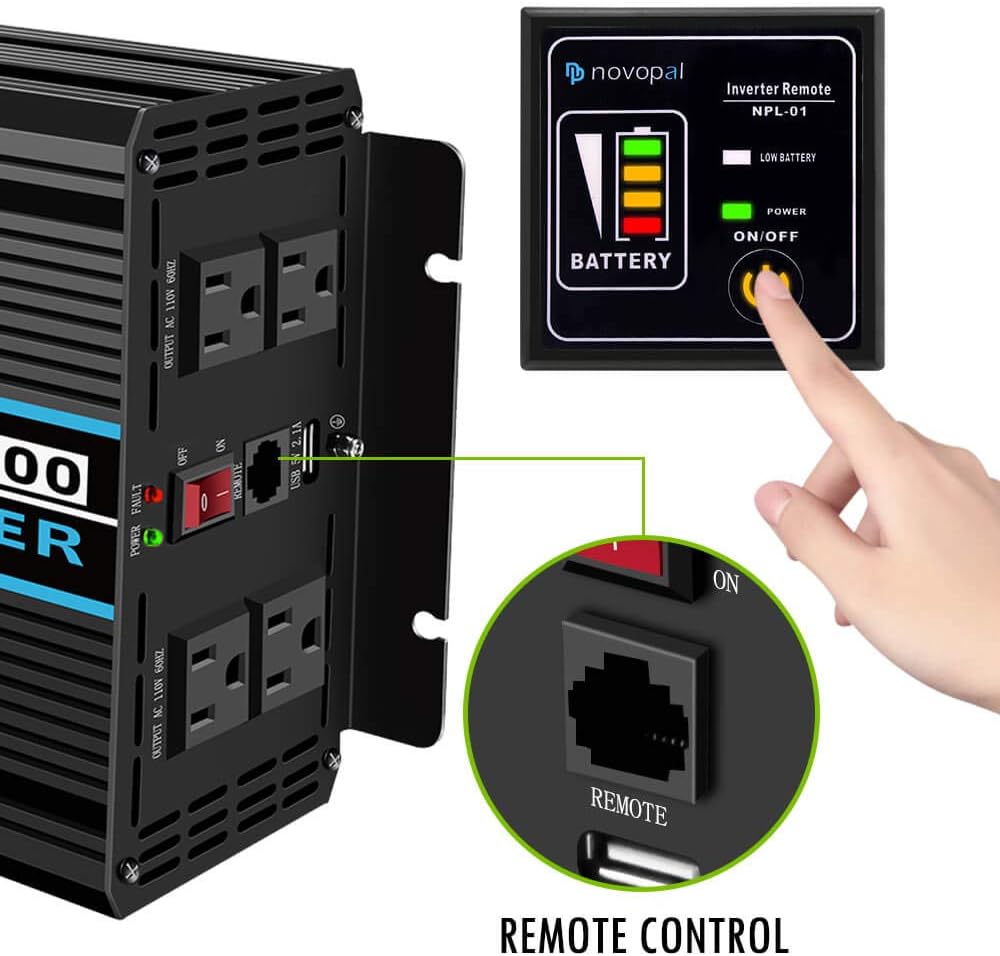 1000 Watt Pure Sine Wave Power Inverter T7191