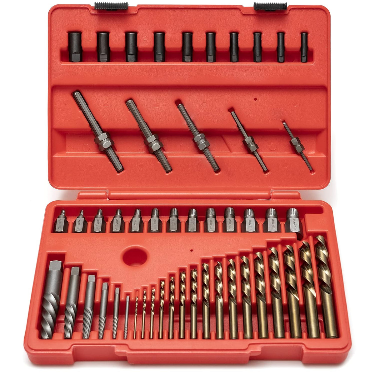 35 Pieces Screw Extractor Set with Left Hand Drill Bits B901