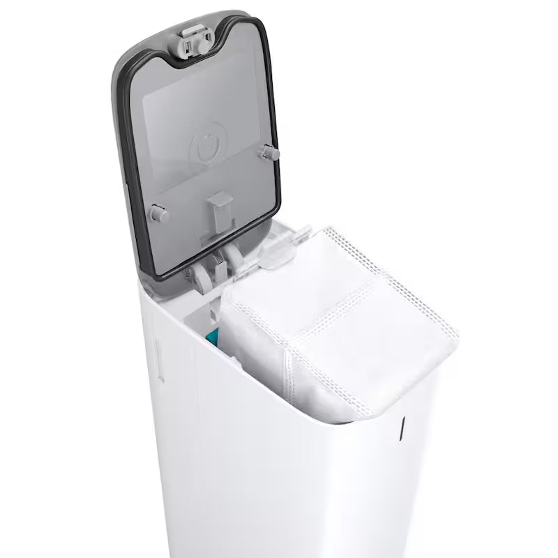 White Robotic Vacuum Cleaner with Automatic Emptying H302636