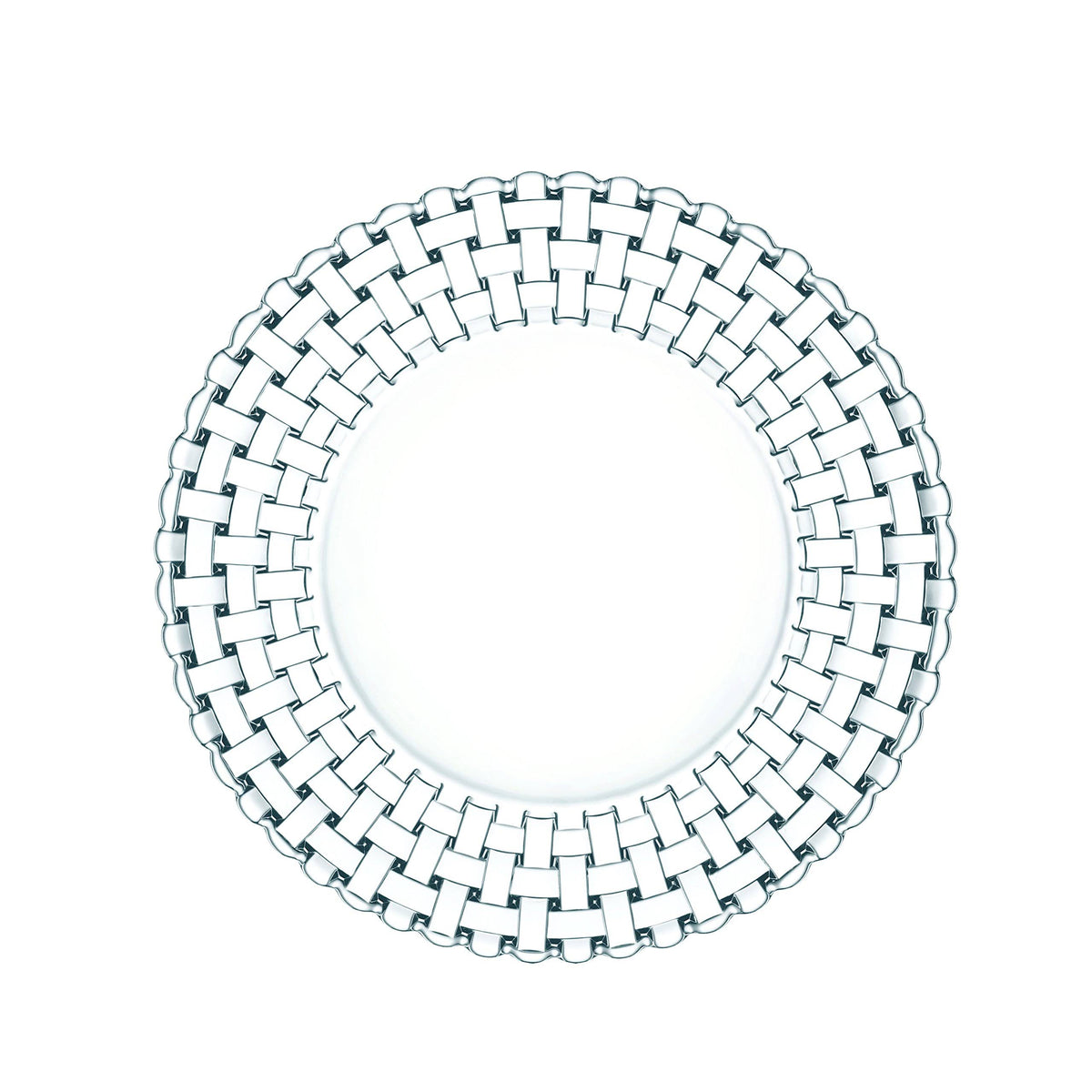 Glass Dining Plate Set 2 Pcs 27 cm D80475