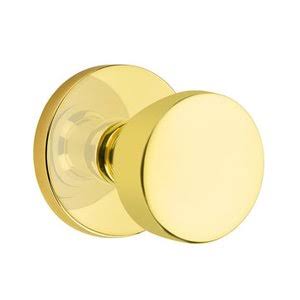 Half Dummy Laurent Door Knob and Disk Rose in Unlacquered Brass V661