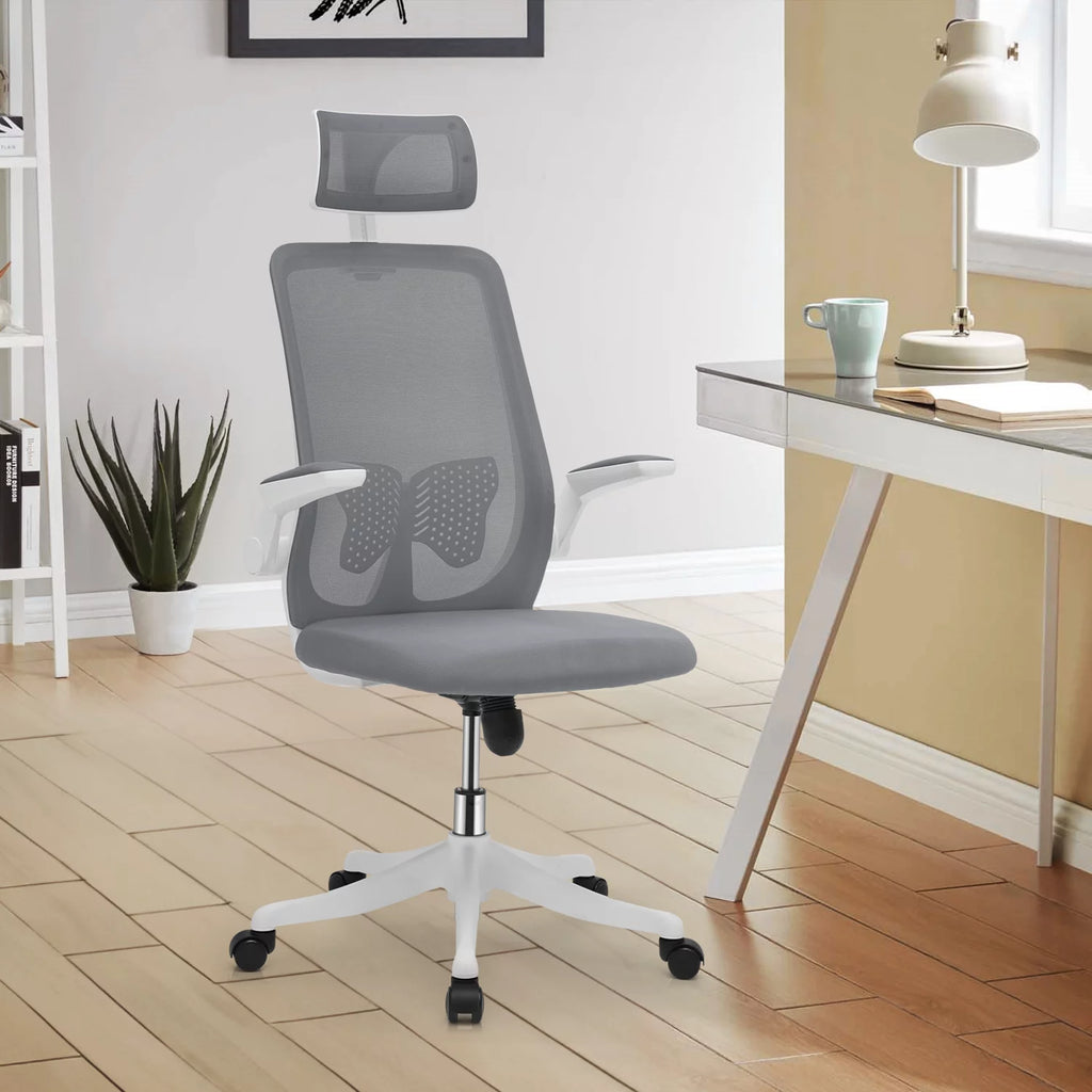 Grey Ergonomic High Back Office Chair with Armrest G12537